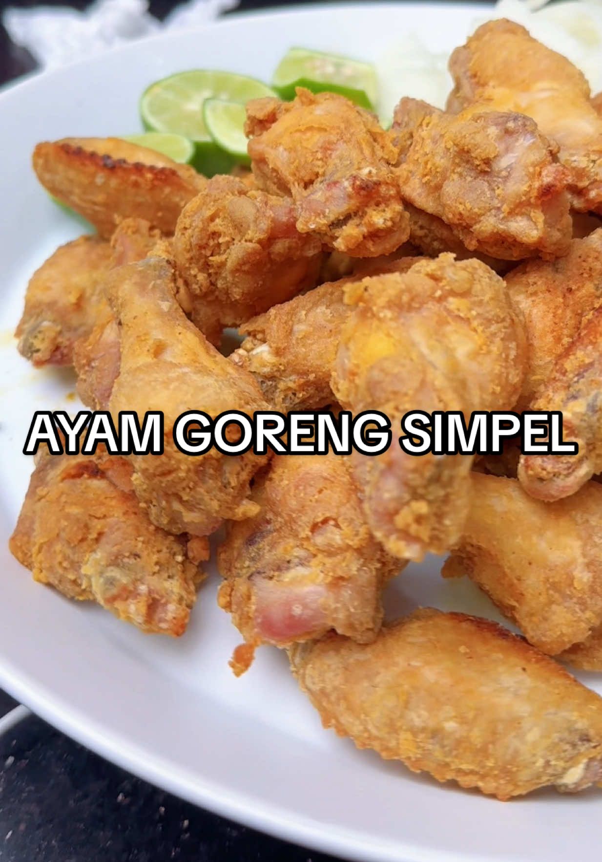 AYAM GORENG SIMPEL pastikan nduwe daging petek.!! 
