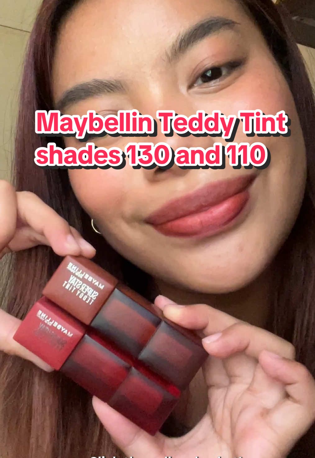 The perfect nude lip combo for morenas 💋 Try @Maybelline New York PH SuperStay Teddy Tint in shade 130 + 110 for that gorgeous mix of warmth and depth!  Enjoy 12HR long wear, a blurred matte finish, and a totally transferproof pout 💄 Now in 15 nude shades for only ₱399. #SetTeddyGo #SuperStayTeddyTintPH #BabellineVibeTribe #MaybellinePH #fyp 