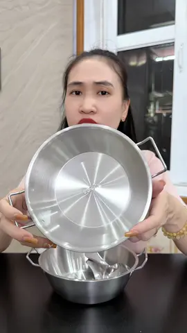 Combo 2 nồi inox kèm thìa size 17cm nấu mì cay tiện, nồi mini #noiinox #noiinoxmini #noinaumicay #dogiadung #nhung1m45 giá có thể thay đổi khi hết khuyến mãi