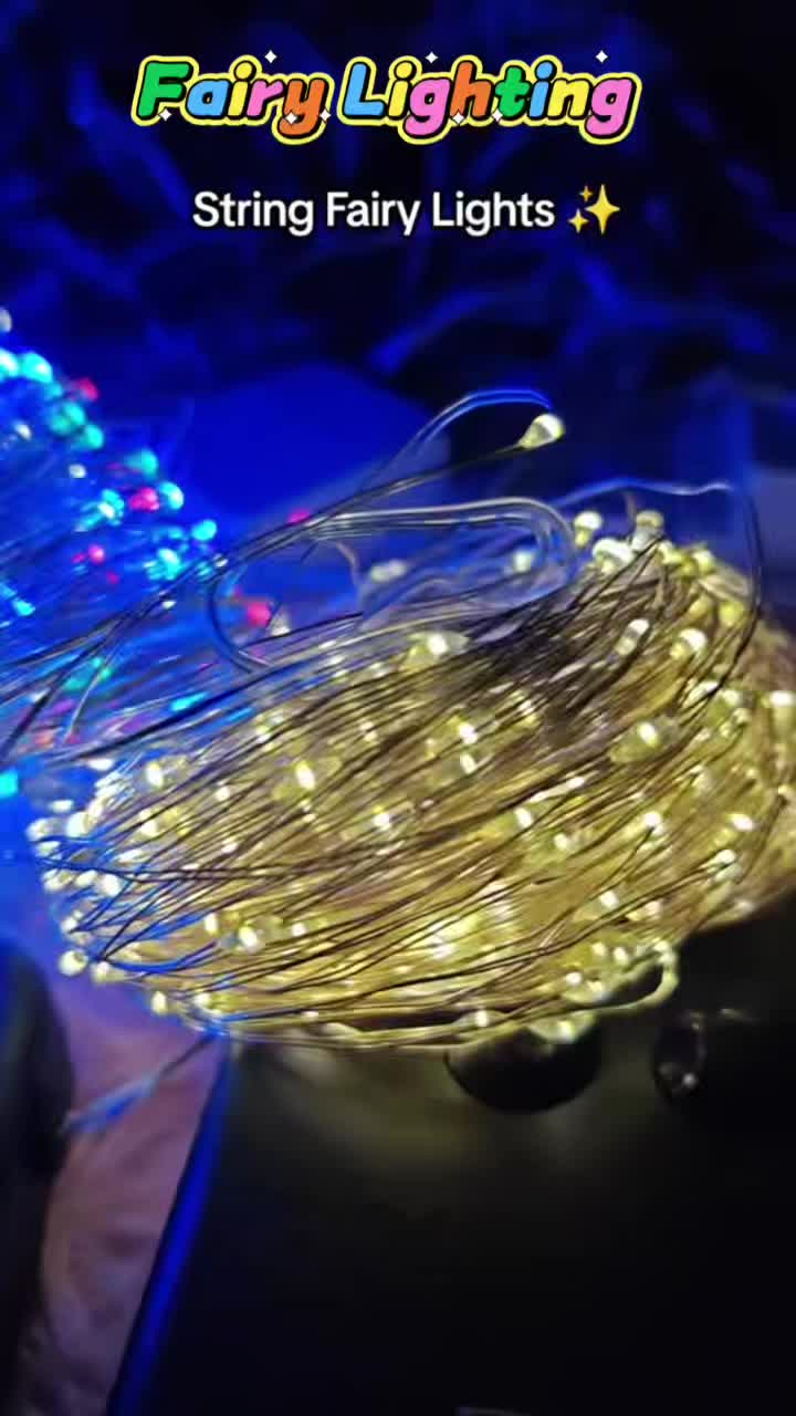 1M 3M 5M 10M LED String Fairy Lights Copper Wire Christmas Light  Wedding Party Holiday Fairy Lights Battery Power Supply #solarchristmaslights #fairylights #stringfairylights #christmaslights 