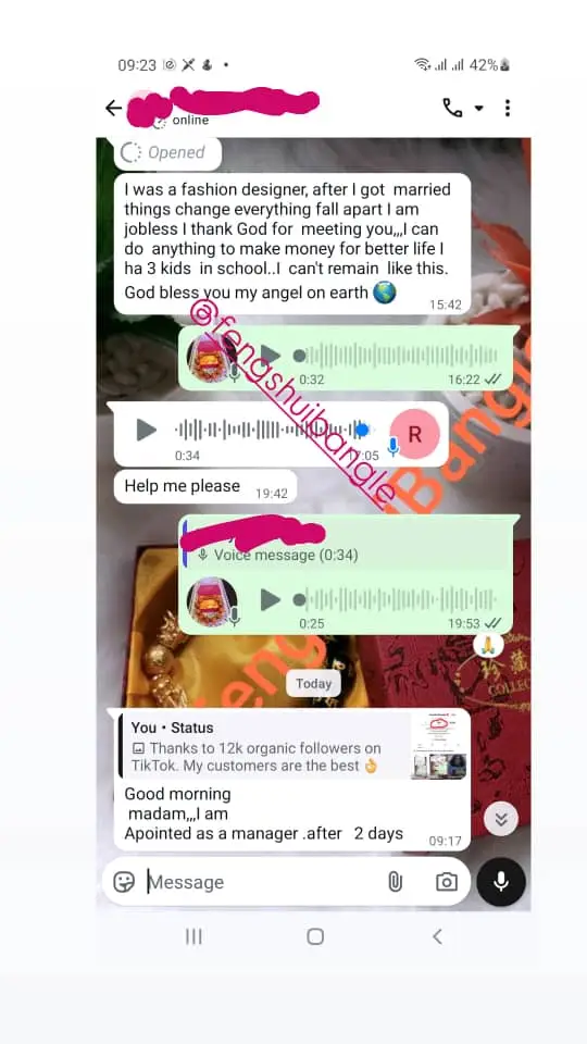 He lamented and told me all his problems and I told him everything will be fine. Guess what? He was promoted just after 2 days of using the Feng Shui Bracelet. #fyp 