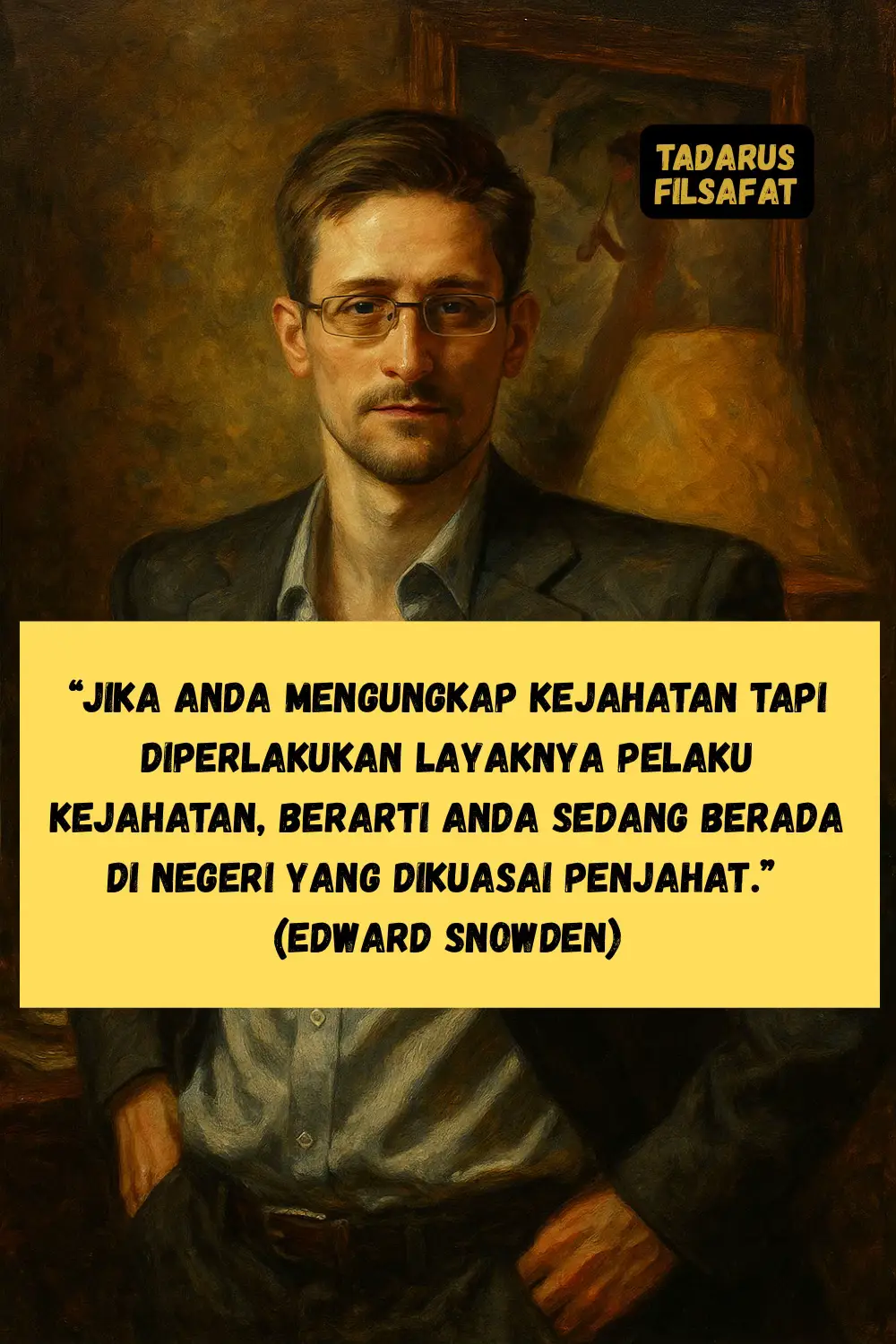 Negeri yang sehat merawat nurani; negeri yang sakit menghukum nurani.