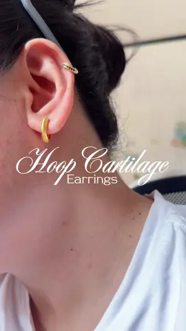 Hoop Cartilage Earrings #earrings #earringslovers #earringinspo #earringstyle #foryoupageofficiall 