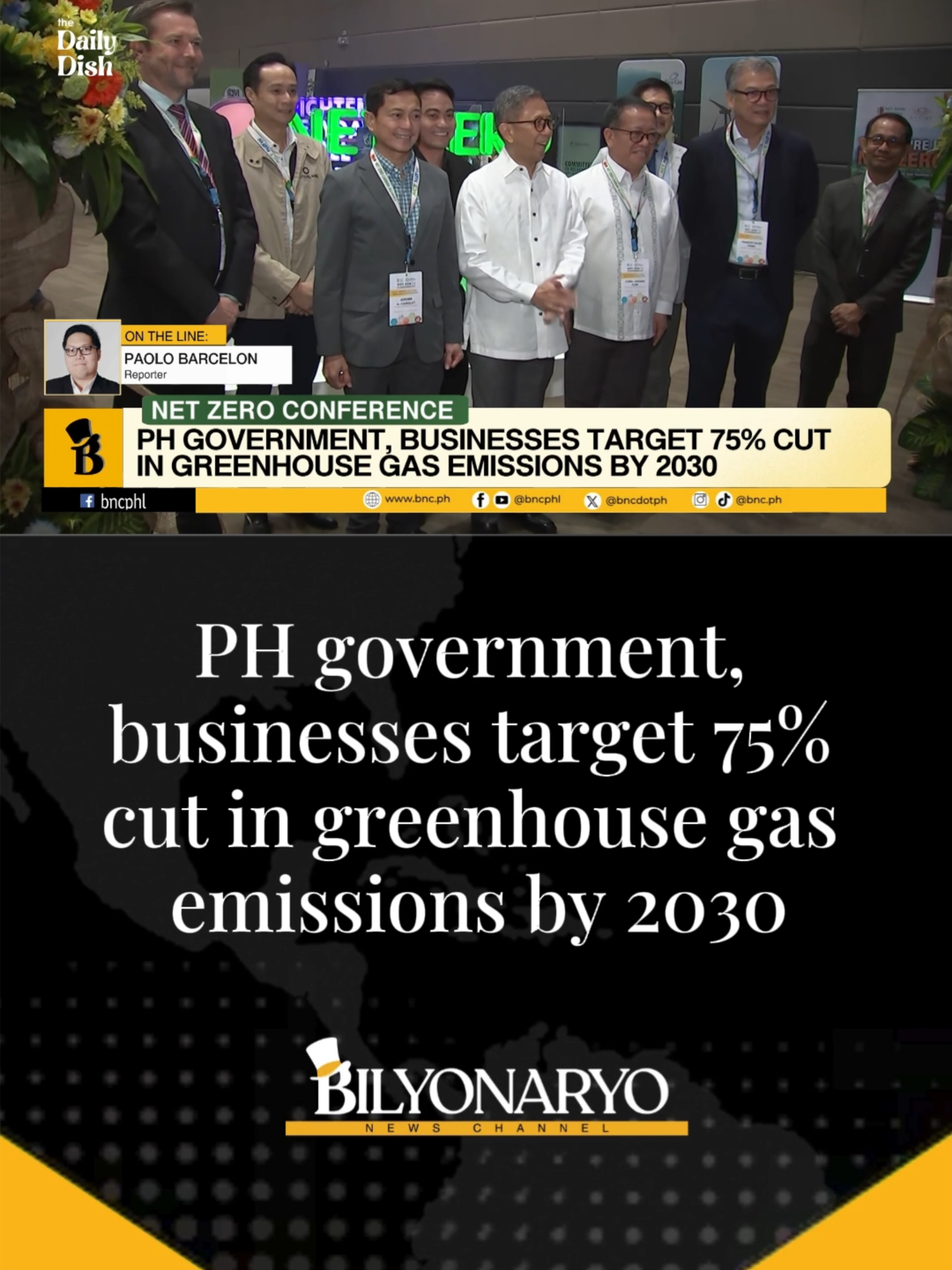 #TheDailyDish | Companies are urged to turn pledges for renewable energy into reality as government stakeholders and major energy players come together for the 'Net-Zero Conference.' Paolo Barcelon is in BGC for the details. #BGC #NetZeroConference #stakeholders  #fyp #fypage #foryoupage #tiktokph #tiktokphilippines #news #phnews #bnc #bilyonaryonewschannel #Pilipinas