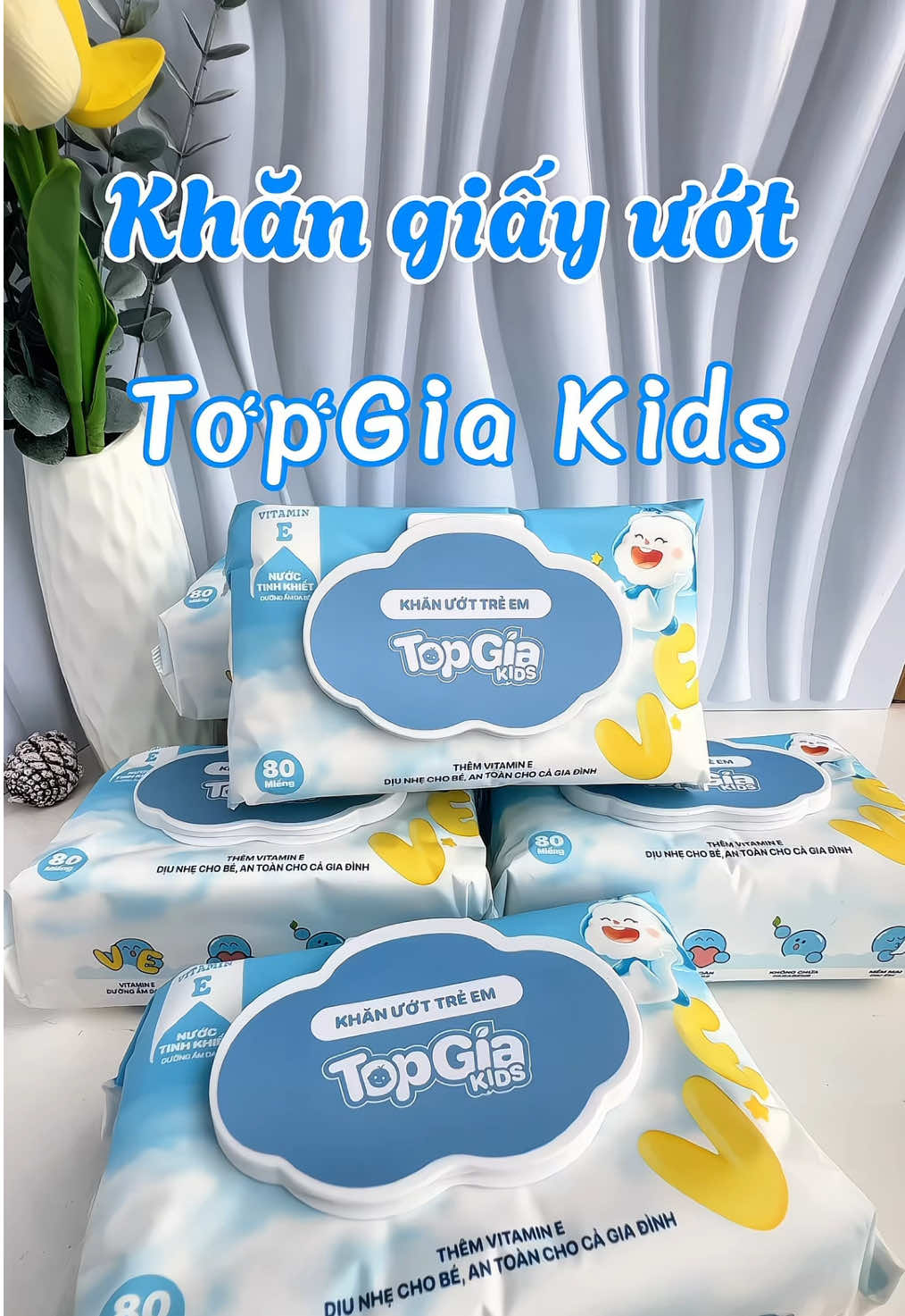 Combo 5 gói 99k cho khăn ướt trẻ em nhà Topgia Kids #topgia #khanuot #khangiayuottopgia #khangiayuot 