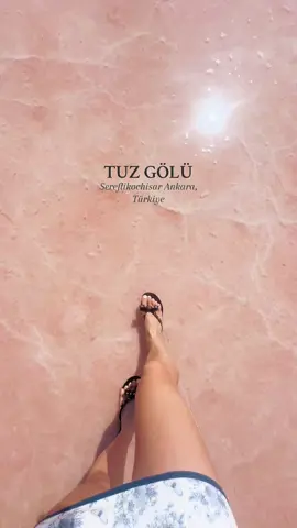 Tuz Gölü, Turkey’s magical pink salt lake 🧂💗  #turkey #hiddengems #travel #tuzgölü #traveltips #bucketlist #travelturkey 