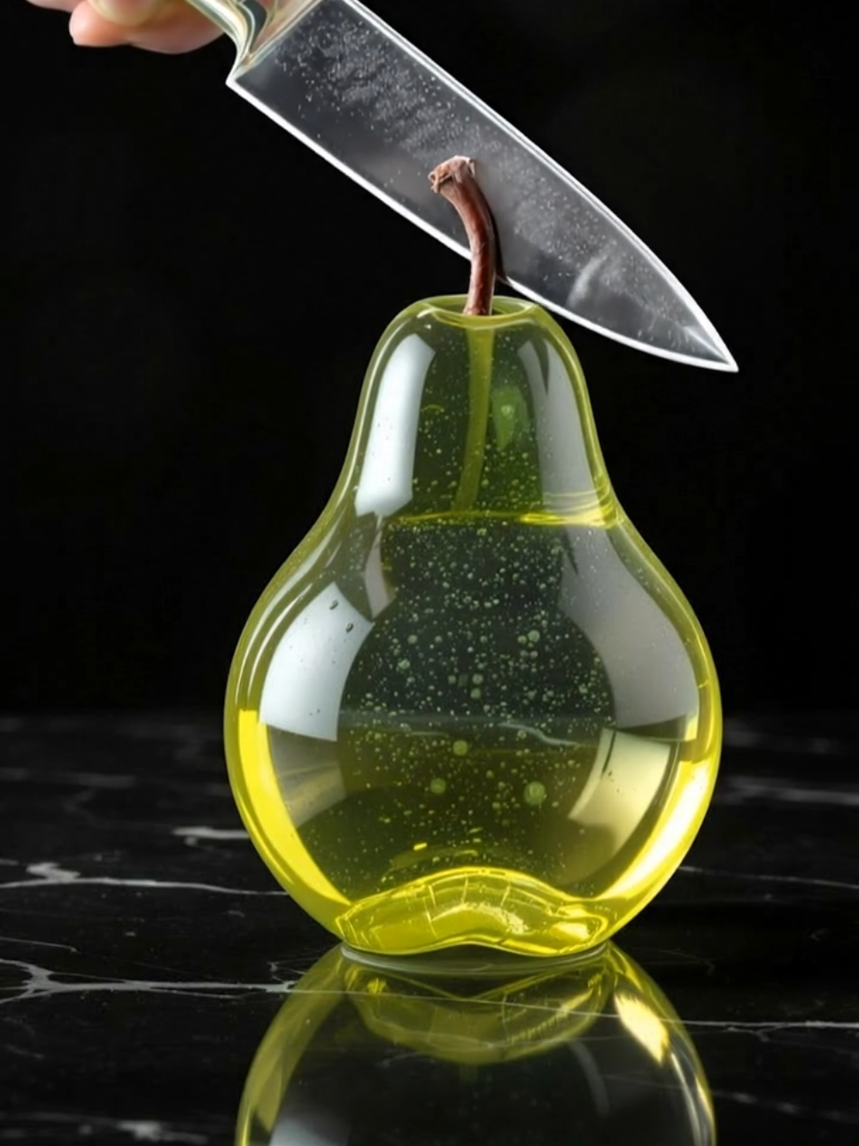 Cutting pear AI ASMR #AI #asmr #satisfyingvideo  #asmrsounds #aiart 