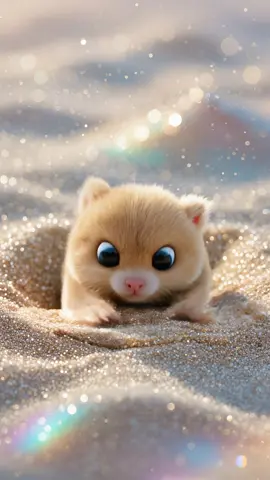 Fluffy friend found a big golden heart💛#cute #cuteanimals #fluffyanimals #PetsOfTikTok #animal 