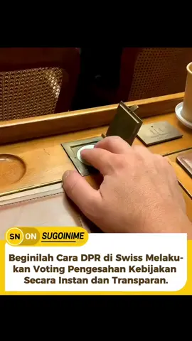 Parlemen Swiss dikenal dengan sistem voting yang instan dan transparan melalui penggunaan konsol elektronik berkode warna.  Alih-alih mengangkat tangan atau berteriak 