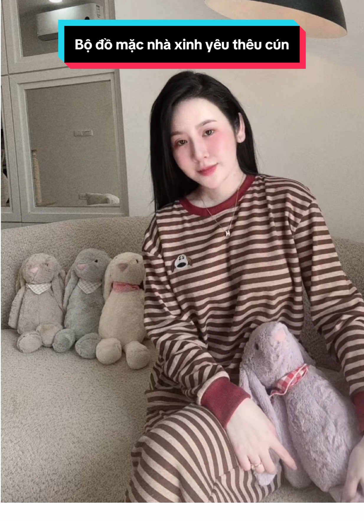 Bộ đồ mặc nhà thêu cún dễ thương #domacnha #thoitrang #dongunu 