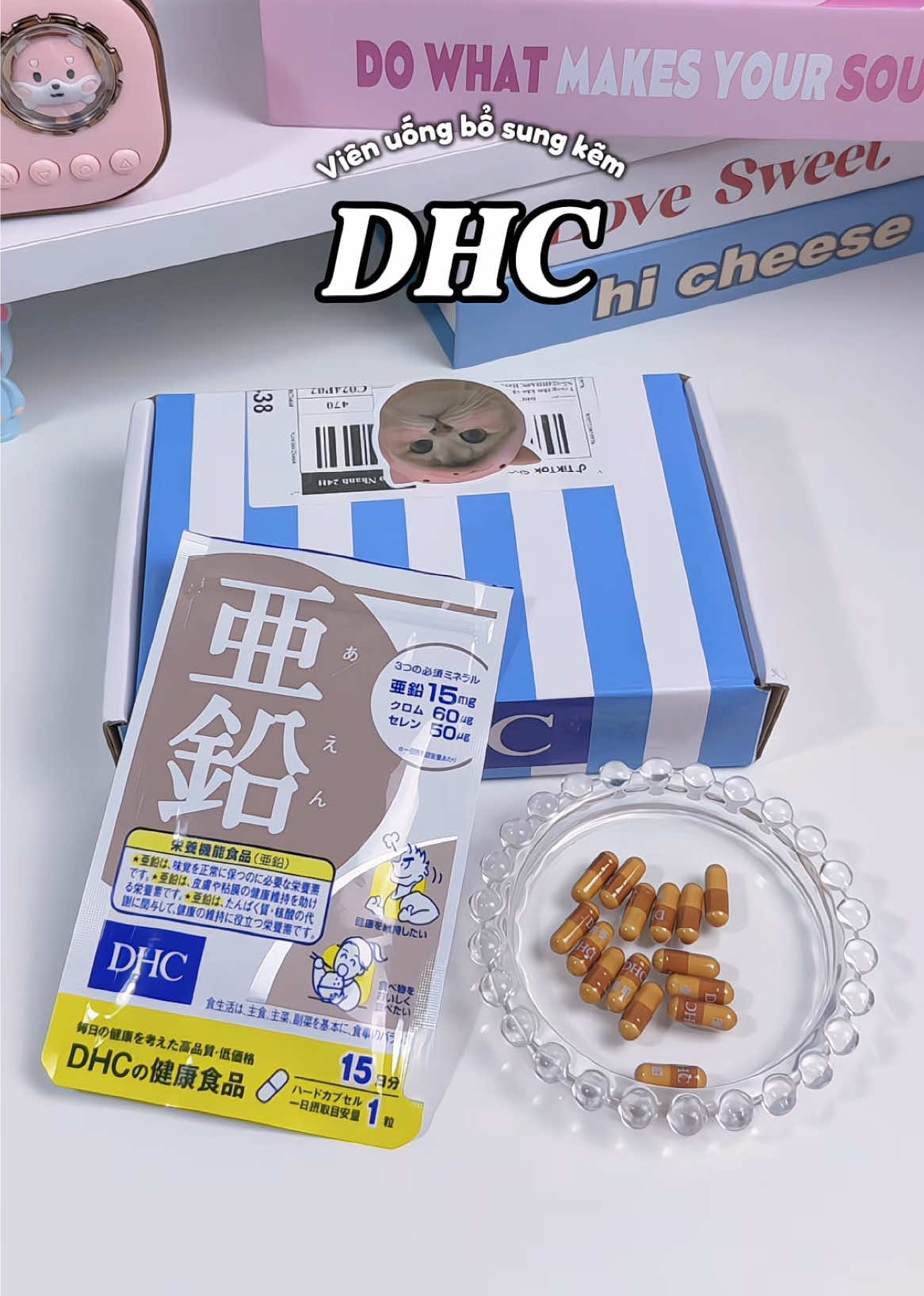Viên uống bổ sung kẽm của nhà DHC quá quen thuộc luôn nè ✨🥰 #dhcvietnam #kemzinc #thucphambosung #suckhoe #kemdhc  @🍡Kẹo Rì Viu🍭 