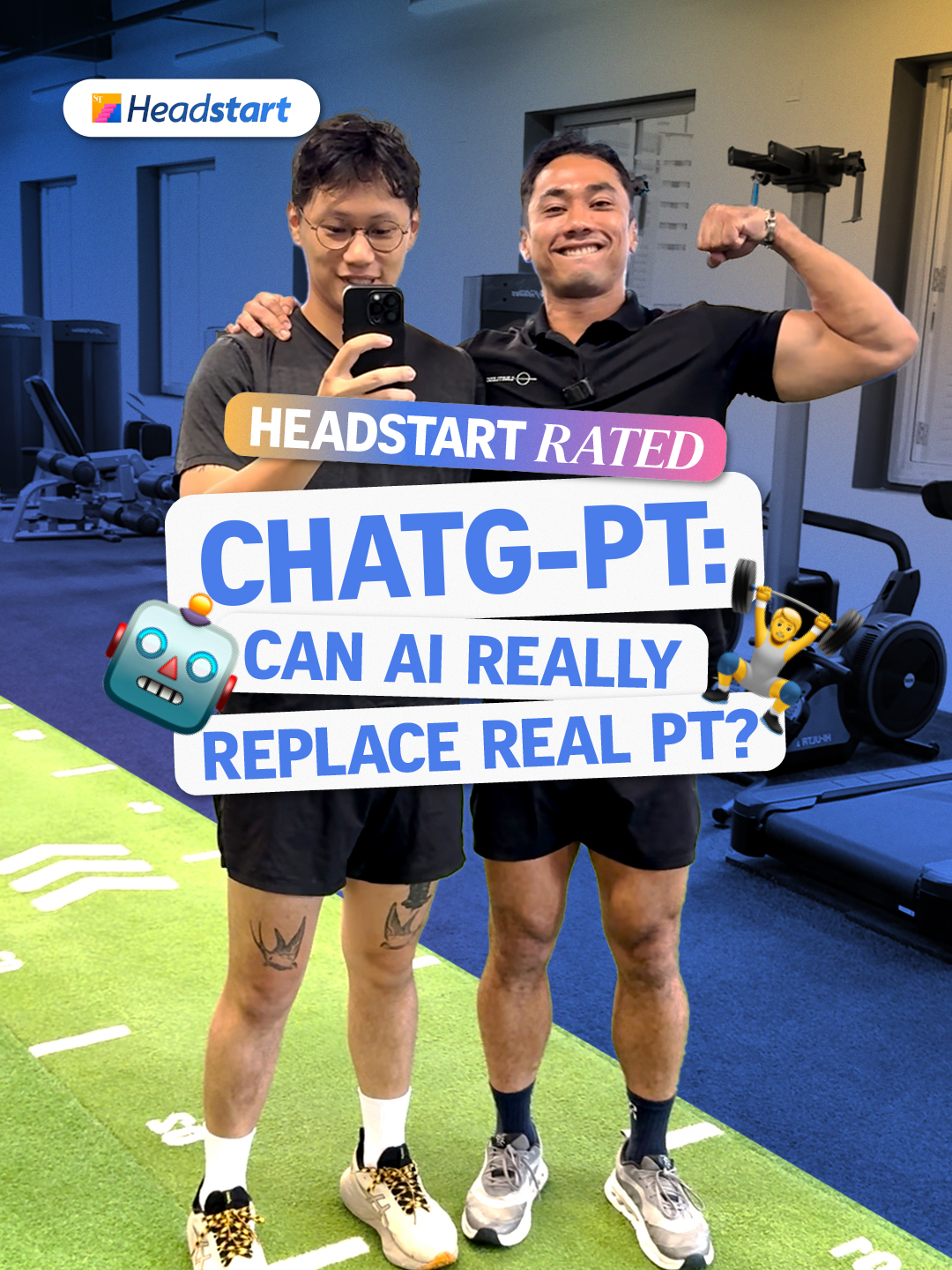 Sweat check 💦 Is Chat GPT the gym buddy you didn’t know you needed? We put it to the test so you don’t have to. 💪🤖 #stheadstart #chatgpt #gym #workout #Fitness #GymTok #singapore