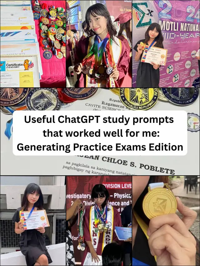 Need help with making practice exams? Try these! Sharing some of my favorite prompts for creating mock tests and practice quizzes. These help me simulate real exam conditions, spot my weak areas, and get comfortable with different question types. A total game-changer for studying smarter, not harder!!!