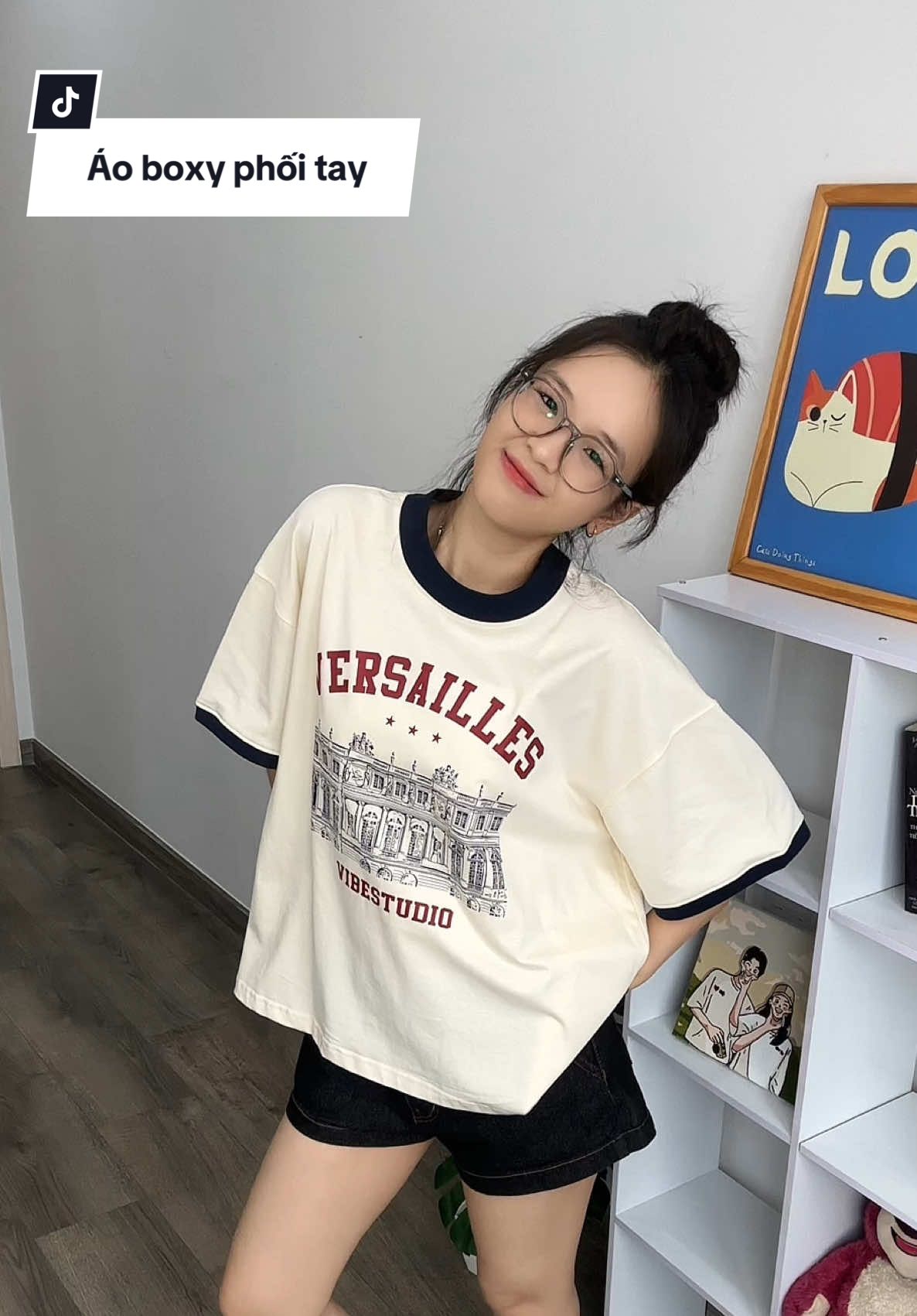 Mê kiểu phối tay phối cổ này 😜 #xuhuongtiktok #xuandaoreview #boxy #tee 