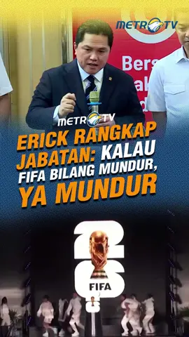 Menpora Erick Thohir menyatakan siap mundur dari Ketum PSSI jika FIFA menyatakan kedudukannya menyalahi aturan, Kamis (18/9).  #tiktokberita #tiktokmetrotv #beritaviral #metrotvnews #viral #fyp #menpora #erickthohir #FIFA