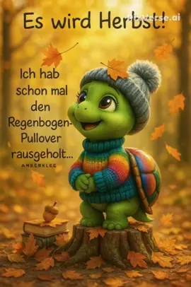 Es wird #Herbst und heute ist es würde ich es mir am liebsten drin gemütlich machen aber die Arbeit macht sich ja nicht von allein 🤪🥰 #ankerklee #eintagohnemenschen #regenbogen #blätter 