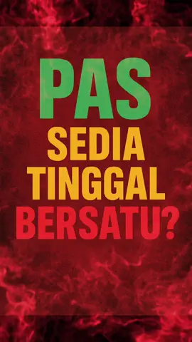 PAS Sudah Sedia Tinggal Bersatu? Muktamar PAS baru-baru ini membongkar isyarat jelas bahawa PAS kini sudah tidak lagi memandang Bersatu sebagai rakan penting. Beberapa kenyataan lantang yang dikeluarkan pimpinan PAS seolah-olah mahu menegaskan bahawa mereka cukup yakin untuk bergerak sendiri tanpa perlu bergantung kepada sesiapa. Inilah wajah sebenar politik PAS. Ketika susah, Bersatu dijulang sebagai sahabat seperjuangan. Tapi bila kuasa mula terasa, dominasi semakin menguasai, PAS mula melupakan jasa rakan lama. Bersatu yang suatu ketika dulu menjadi tonggak dalam gabungan, kini dianggap beban yang boleh dibuang bila-bila masa. Kenyataan itu bukan sekadar gurauan politik, ia adalah tamparan tepat ke muka Bersatu. PAS tahu Bersatu semakin goyah, hilang pengaruh dan tidak lagi mampu memberi nilai tambah. Sebab itulah PAS berani menampilkan keyakinan bahawa mereka boleh berdiri sendiri. Soalnya sekarang, sampai bila Bersatu sanggup jadi penumpang dalam gabungan yang jelas-jelas sudah tidak menghargai mereka? Hakikatnya, PAS sudah pun menghantar mesej bahawa mereka mampu hidup tanpa Bersatu. Tinggal masa saja untuk melihat retak gabungan ini akhirnya pecah berderai. Nantikan … #pas #pembangkang #bersatu #fyp 