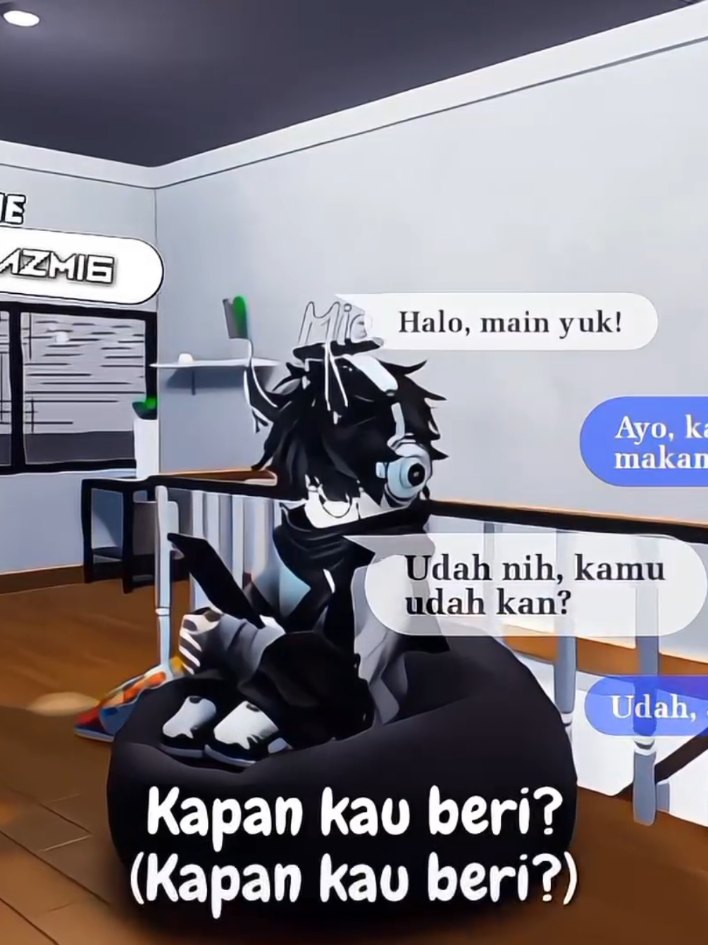 Tiap hari kita chattingan 🎧🎶#roblox #hilang #robloxedit #lyricsvideo #fyp 