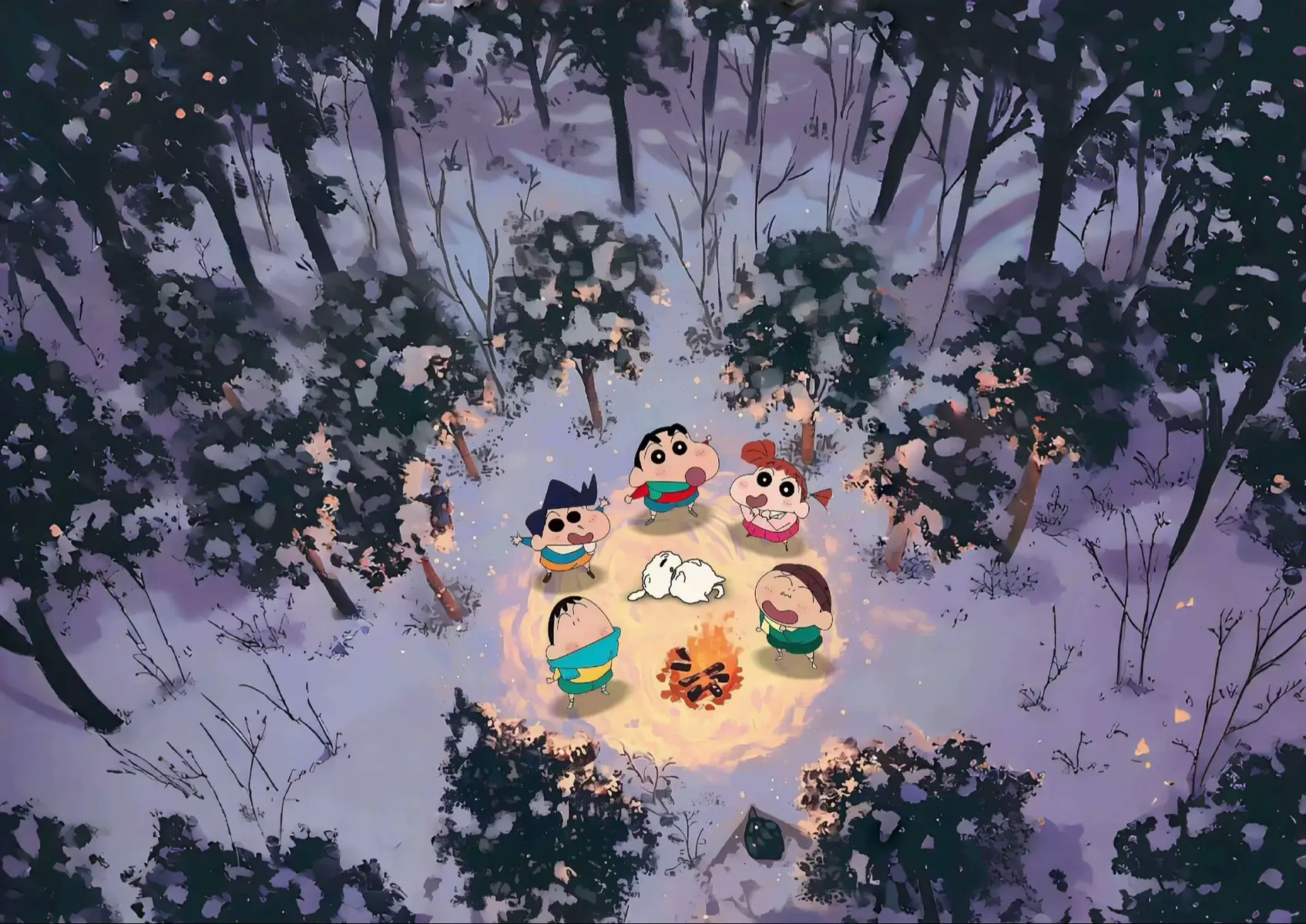 Hình nền ipad and lap #hinhnen #dethuong #shincaubebutchi❤️❤️ 