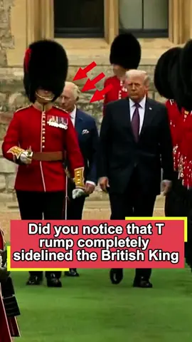 Did you notice that Trump completely sidelined the British King? He did three rude things during this visit.#trump #kingcharles #windsorcastle#donaldtrump#fyp