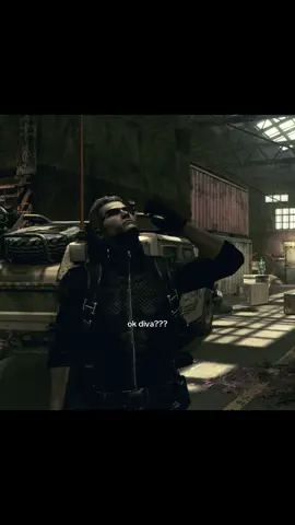 jill in the back like is anyone else seeing this #albertwesker #residentevil5 