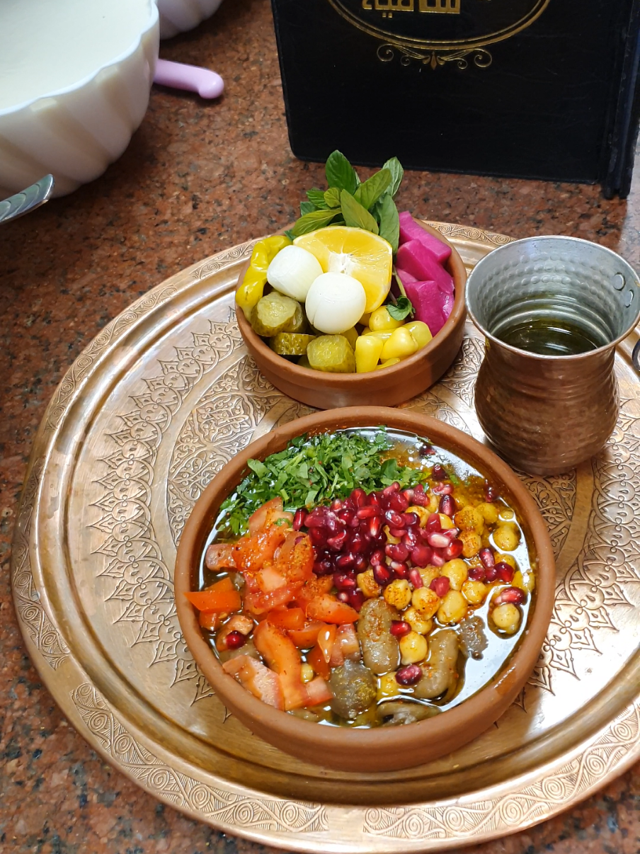 فول بزيت الشامي 👌💯#ابوعدي #ايام_شامية #سوريا #الشام 💚💚💚