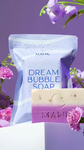 No more tamad maligo! Just lather your #ManicBeauty Dream Bubble Soap for a relaxing bath— A bar packed and full of skin nourishing & brightening ingredients 🛁💜🫧 