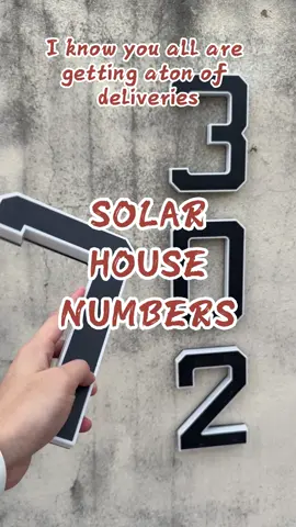 #tiktokshopbacktoschool #Solar #Lighted #House #Numbers 9 Inch Waterproof LED Address Signs for Outside Modern House Numbers with Large Personalization Options, Decorate your door number, DIY personalisation.Modern Farmhouse Illuminated Sign