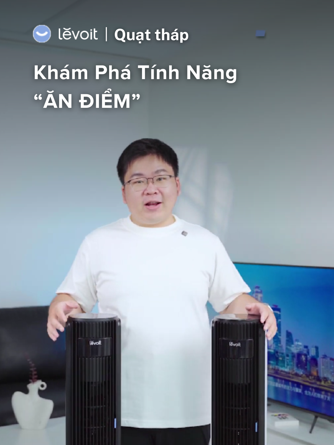 ❓ Hai chiếc quạt tháp trông y hệt nhau, nhưng 1 chiếc lại có tính năng 