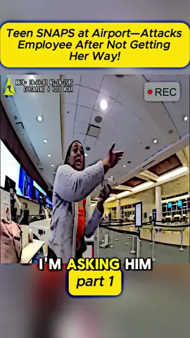 Teen SNAPS at Airport—Attacks Employee After Not Getting Her Way! #police #bodycam #news #cops