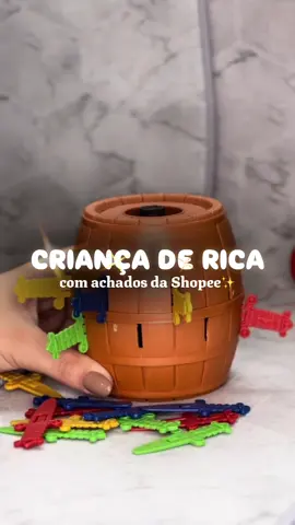 Clássico, educativo e super divertido: o pirata que vai conquistar todos ✨ #acheinashopee #compreinashopee #brinquedocrianca #jogopula #barrildopirata 