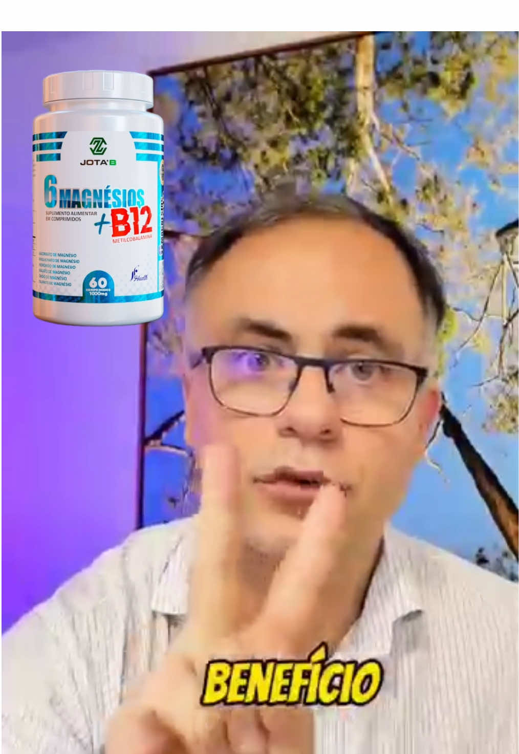 Você sente fadiga, cãibras, insônia ou ansiedade, mesmo cuidando da sua saúde? A carência de magnésio e vitamina B12 age em silêncio, mas rouba sua energia, enfraquece músculos e nervos, afeta seu foco mental e acelera o envelhecimento. Se nada mudar, a tendência é piorar: mais dores, menos disposição e um corpo cada vez mais limitado. Pensando nisso, desenvolvemos [6 MAGNÉSIOS + B12 em comprimidos], uma fórmula única que combina 6 formas altamente biodisponíveis de magnésio (ascorbato, bisglicinato, hidróxido, malato, óxido e taurato) para atuar em todas as funções do seu organismo. Além disso, conta com B12 metilcobalamina, a versão ativa da vitamina, realmente absorvida pelo corpo. #magnesio #cortisol #foco #energia #inchaço 