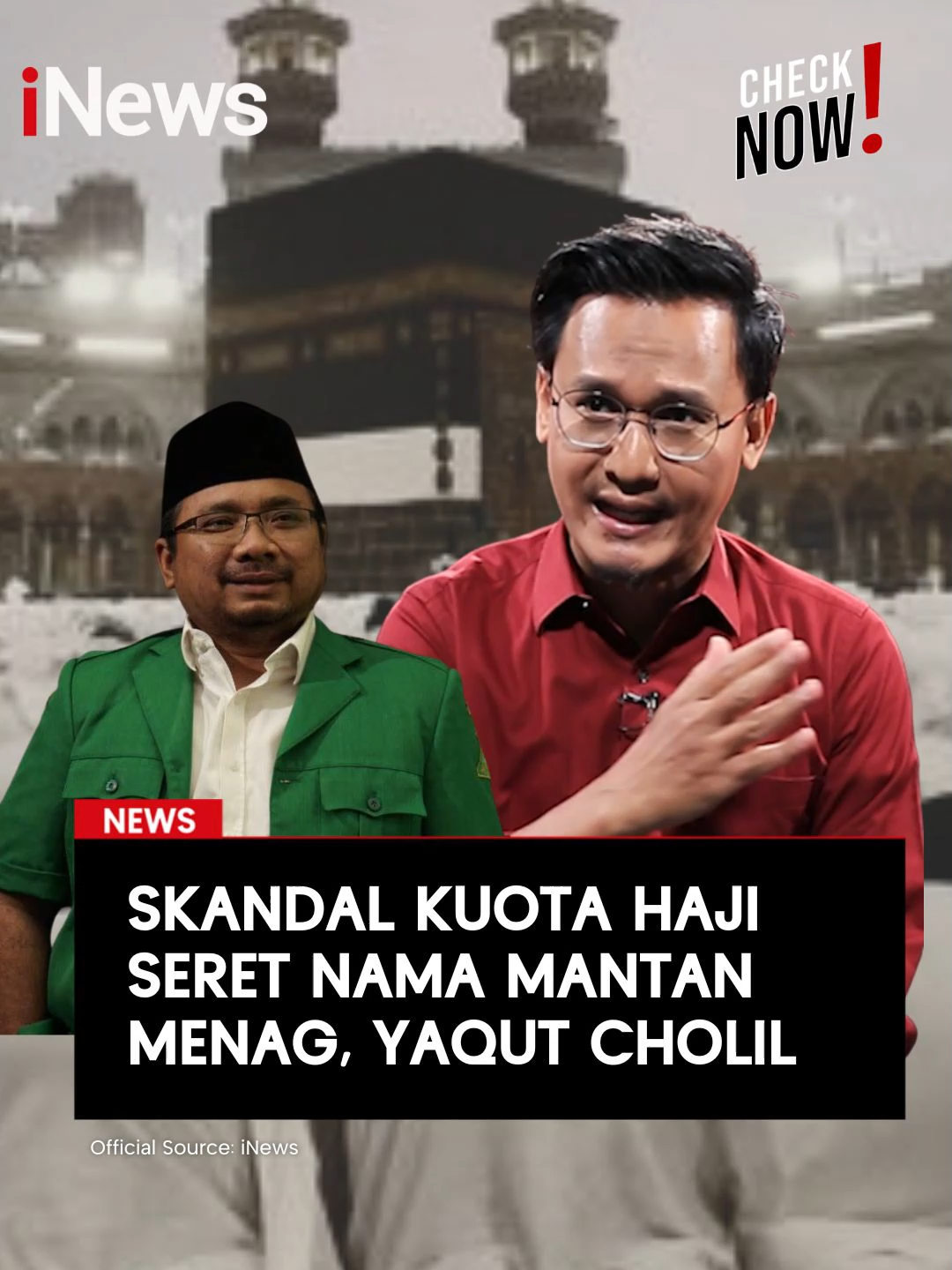 Komisi Pemberantasan Korupsi (KPK) tengah mendalami aliran dana dalam kasus dugaan korupsi kuota haji 2024. Nama mantan Menteri Agama, Yaqut Cholil Qoumas ikut disebut-sebut dalam pusaran kasus ini. Tak hanya itu, KPK juga telah melakukan pencekalan terhadap dua orang lainnya demi memperlancar proses penyidikan. Kasus ini dipastikan masih bergulir, dan publik menanti perkembangan terbaru dari langkah KPK mengusut dugaan korupsi yang mencoreng penyelenggaraan ibadah haji. Saksikan Check Now hanya di YouTube Official iNews:  https://youtu.be/ZzoCq5udrLU #CheckNow #RizkyHasan #YaqutCholilQoumas #KuotaHaji #Haji2024 #KorupsiHaji