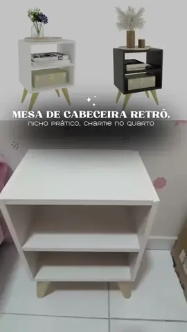 Dê uma olhada em Mesa de Cabeceira Retro para Quarto Casal ou Solteiro Nicho Decoração Palma por R$29,90 - R$30,90. Compre na Shopee agora! 
