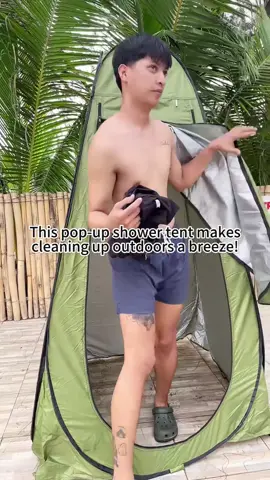 Camping shower Tent #fyp #showertent #campingtent #windproof 