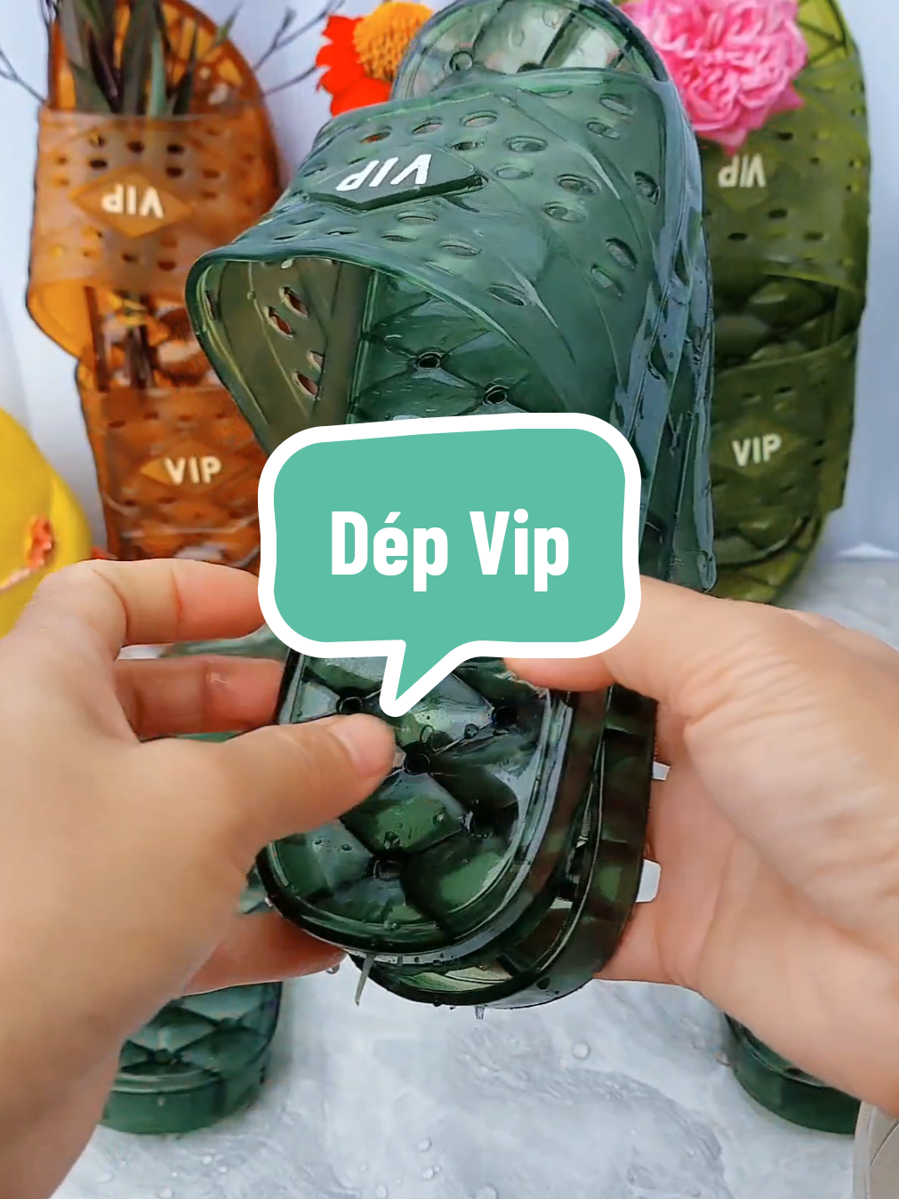 Combo 5 đôi dép Vip chống trơn trợt#depvip #depditrongnha #xuhuong #thuangiadung #tiepthilienket @Thuận Gia Dụng 