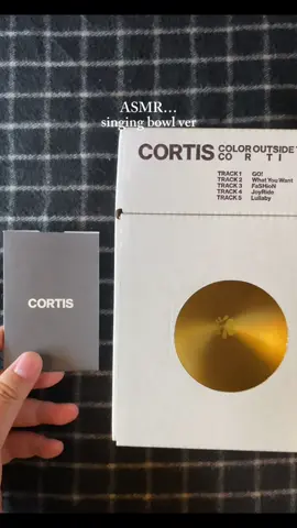 Bát vàng nhà cỏ tí nè 🥣  #unboxing #album #cortis #singingbowl #fyp