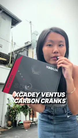In store now 🚴‍♂️ The Xcadey Ventus Carbon Crank.  Sleek carbon print, just 444g.  Upgrade your ride today — shop now @bikemartsg ! #xcadeyventus #carboncrank #bikemartsg #cyclinggear 