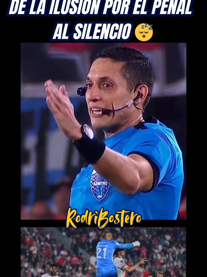 VALENZUELA EXPLICANDO EL NO PENAL DE RIVER VS PALMEIRAS #futbol #copalibertadores #argentina #brasil #palmeiras 