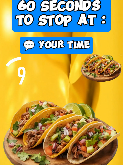 Can you stop this tacos in 60 seconds? #tacos  #mindgames #mindgame #quizshow #quizchallenge 