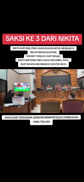 SAKSI DARI NIKITA SEMAKIN MEMPERTEGAS PEMERASAN #nikitamirzanimawardi_17 #sidangnikitamirzani #pemeras #tukangbully #ternaknikita 