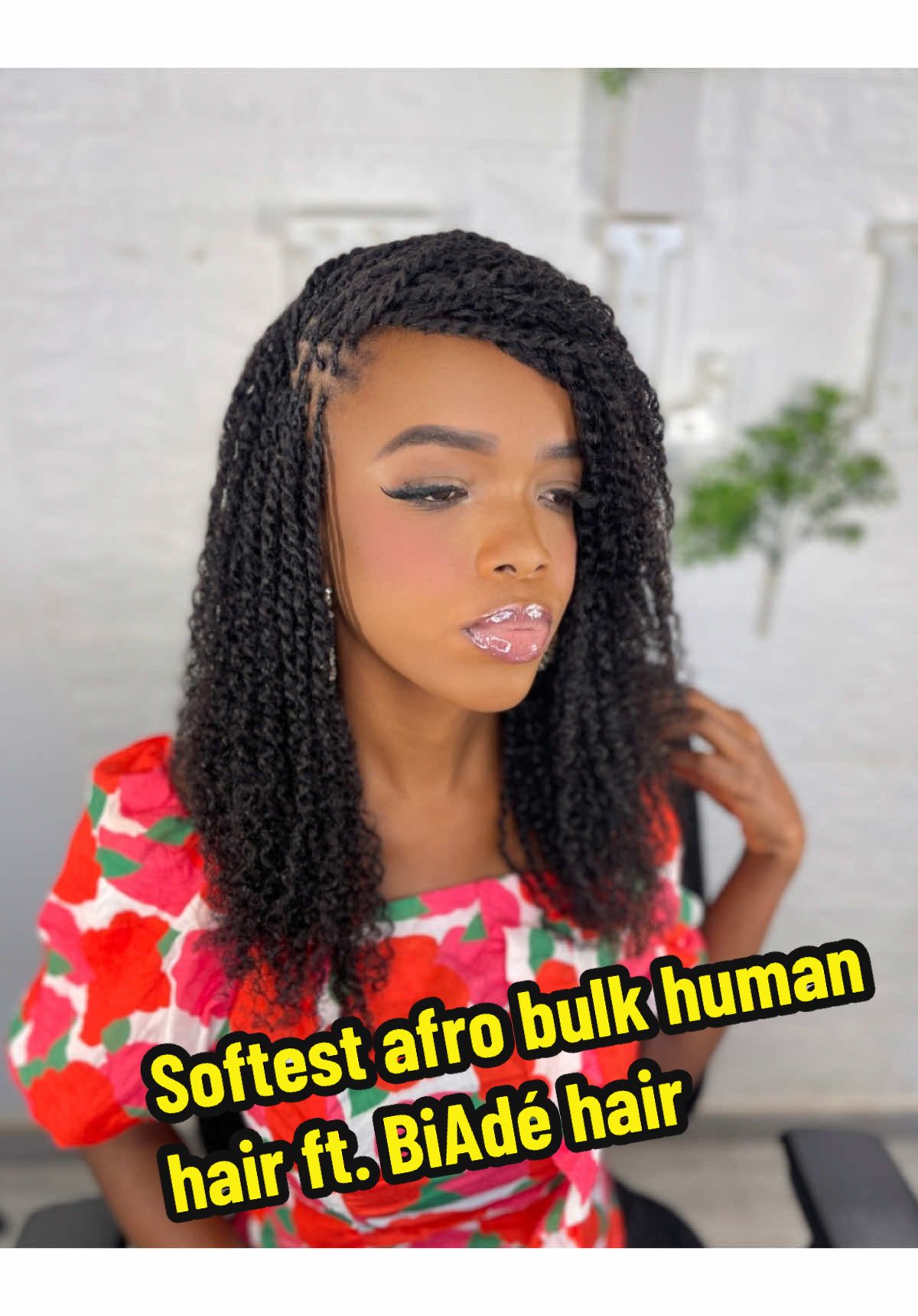 How to micro twist: I got the softest afro bulk human hair perfect for mini twist😍🙌🏾  Hair Used: 18” kinky Afro bulk  5packs used  @BiAdé Hair  Direct LINK 🔗 in my Bio #usa🇺🇸 #usa_tiktok #goviral #microtwist #minitwist 