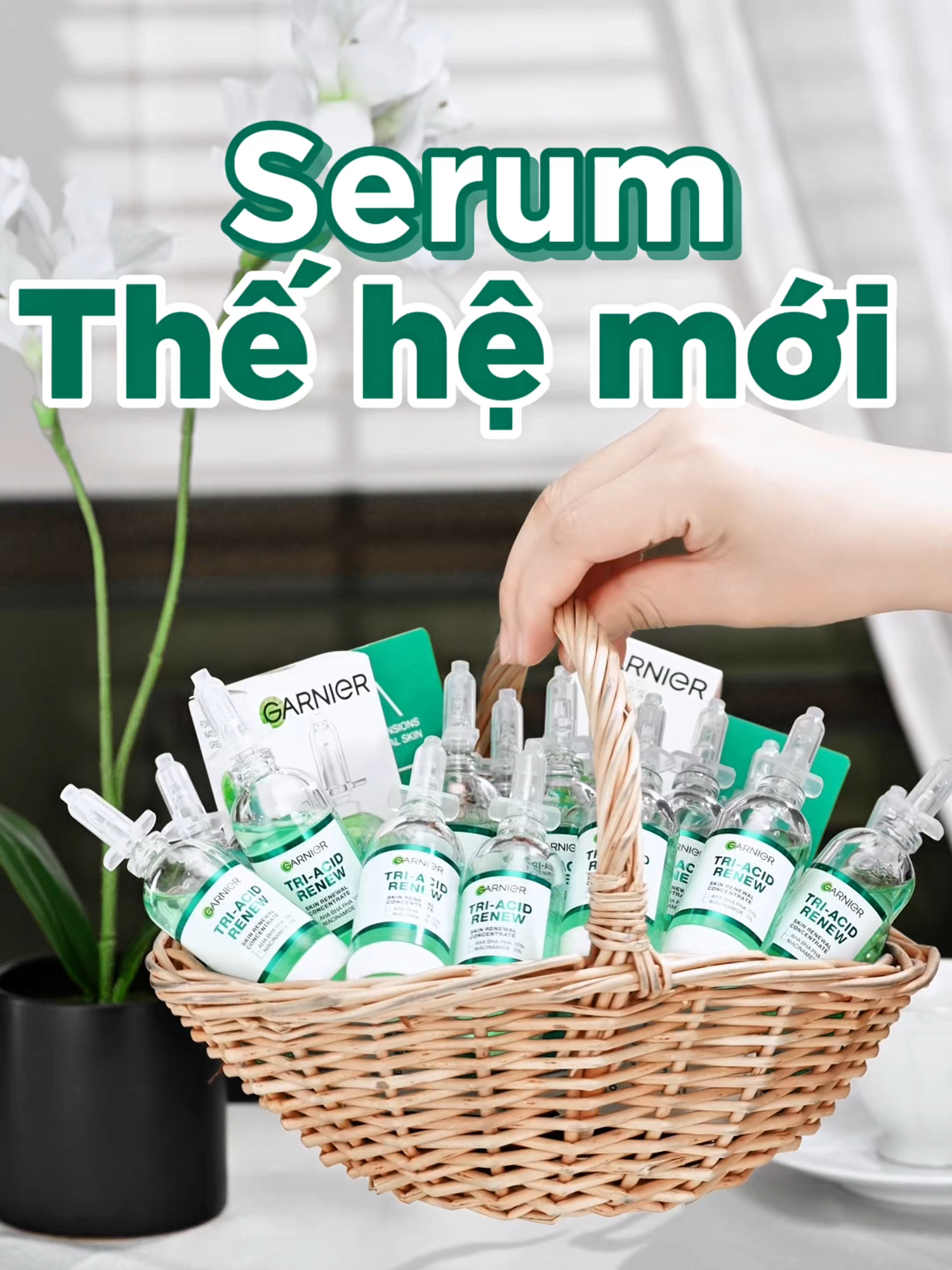 Đột phá mới từ Garnier: Serum Tri-Acid Renew thế hệ mới. Hiện đang bán độc quyền tại TikTok Garnier, săn liền tay nhé! #serumpeelxanh #garniervn
