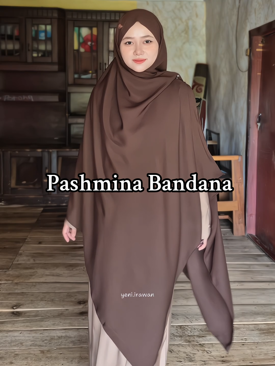 Pashmina Bandana Syari #pashminabandana #pashban #pashminasyari #hijabsyari #outfitsyari 