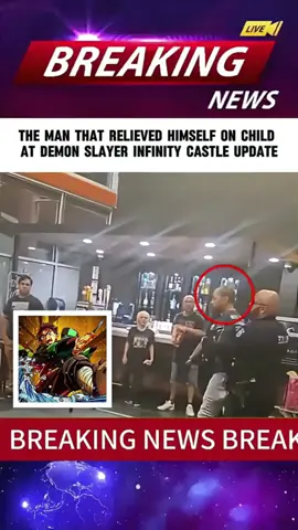 The man that relieved himself on child at Demon Slayer infinity castle update#breakingnews #news #tiktok #foryou #fyp