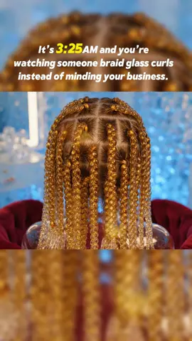 You’are watching glass braids get trimmed instead of 😴 #fpy#relaxing#oddlysatisfying#asmrai#blackgirlhair #getreadyforfashionweek 