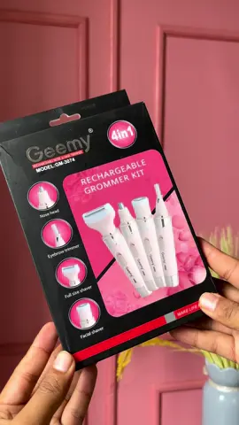 4 in 1 grooming kit ❤️🫶  Comes for whole body  Face and bikini area  Nose and ears hair trimmer  Eyebrows shaper #femmestyle #viralproducts #hairtrimmer #4in1groomingkit 🌻