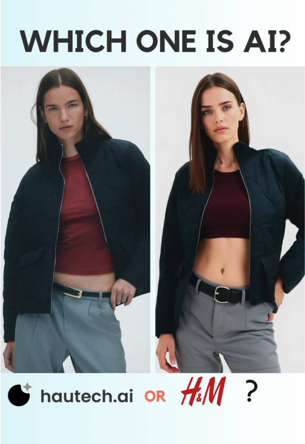 H&M or AI? Attractive photoshoots aren’t just for big brands anymore — now anyone can create standout visuals in seconds.  #AIvsReal #ecommercebusiness #FashionEcommerce #EcommerceTech #DigitalRetail    