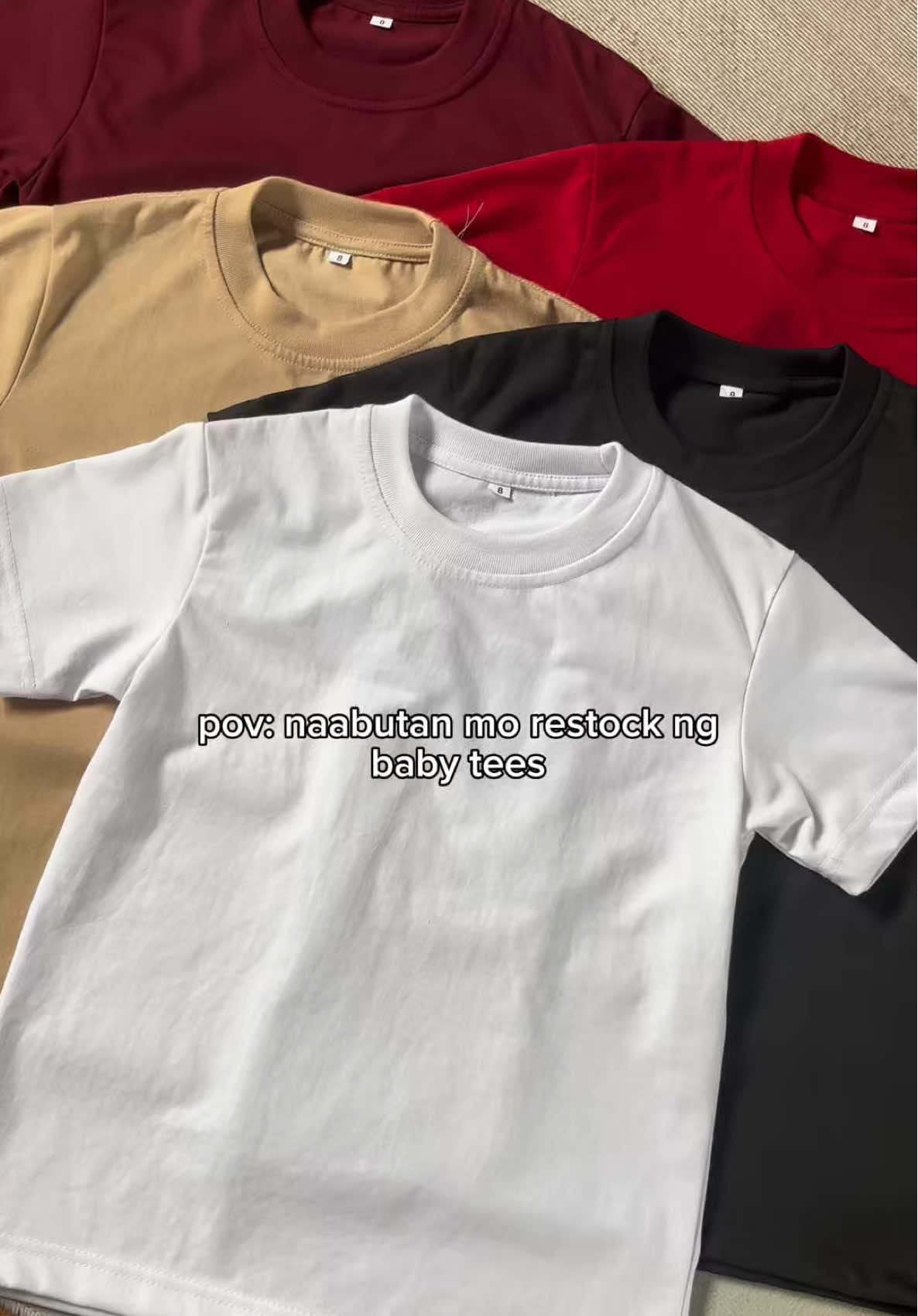 restockeddd ! #babytee #kidstee #plainshirt #tshirt #fyp 