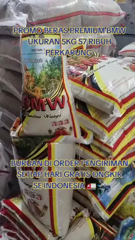 >BIG SALE HARGA BERAS< UKURAN 5KG: RP. 57.000 UKURAN 10KG: RP. 107.000   UKURAN 25KG: RP. 157.000 UKURAN 50 KG: RP. 277.000 SPESIAL PROMO : 🛒 PEMBELIAN 5 KARUNG 5KG DAN 10KG BONUS 1 DUS MINYAK GORENG ✨  🛒PEMBELIAN 5 KARUNG 25KG DAN 50KG BONUS 2 DUS MINYAK GORENG ✨ 🚛 PENGIRIMAN SETIAP HARI & GRATIS ONGKIR SELURUH INDONESIA #beras #grosirberas #berasmurah #beraspremium #fyp 